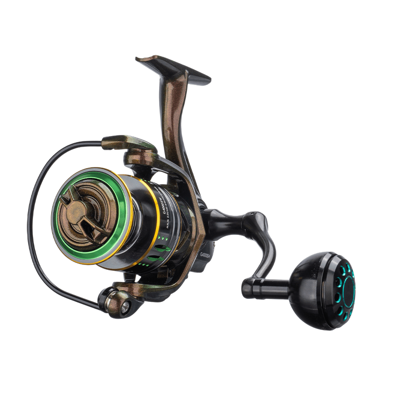 DEUKIO Colorful Spinning Fishing Reel 5.0:1 Gear Ratio 33lb Drag Metal Knob Grip for Saltwater Freshwater Fishing Reels