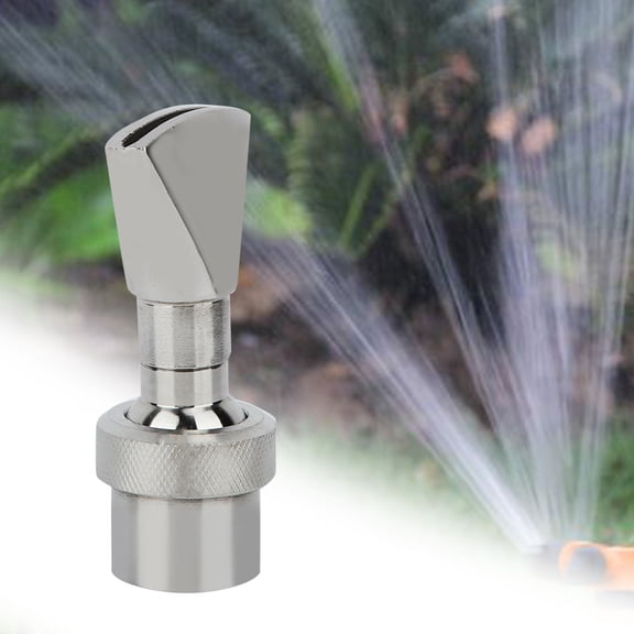 FNPT 6'' DN20 Stainless Steel Porous Scattering Sturdy Garden Fountain Nozzle, Fan Shape Water Spray Head, for Fan-Shaped Film