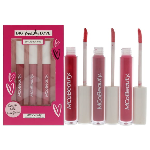 Brillo de labios MCoBeauty Trío de lacas labiales 3 x 0.101 oz