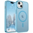 thumbnail image 1 of Funda magnética SUPFINE para iPhone 15, color azul claro, 1 of 7