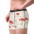 thumbnail image 2 of Pofeuu Flat Mushrooms Print Men’s Boxer Briefs, Moisture-Wicking Underwear, Regular,Trunk-Medium, 2 of 5