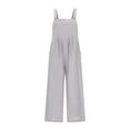 thumbnail image 5 of Utoimkio Cotton Linen Baggy Jumpsuits for Women Summer Bib Overalls Plus Size Rompers Playsuits with Pockets, 5 of 7