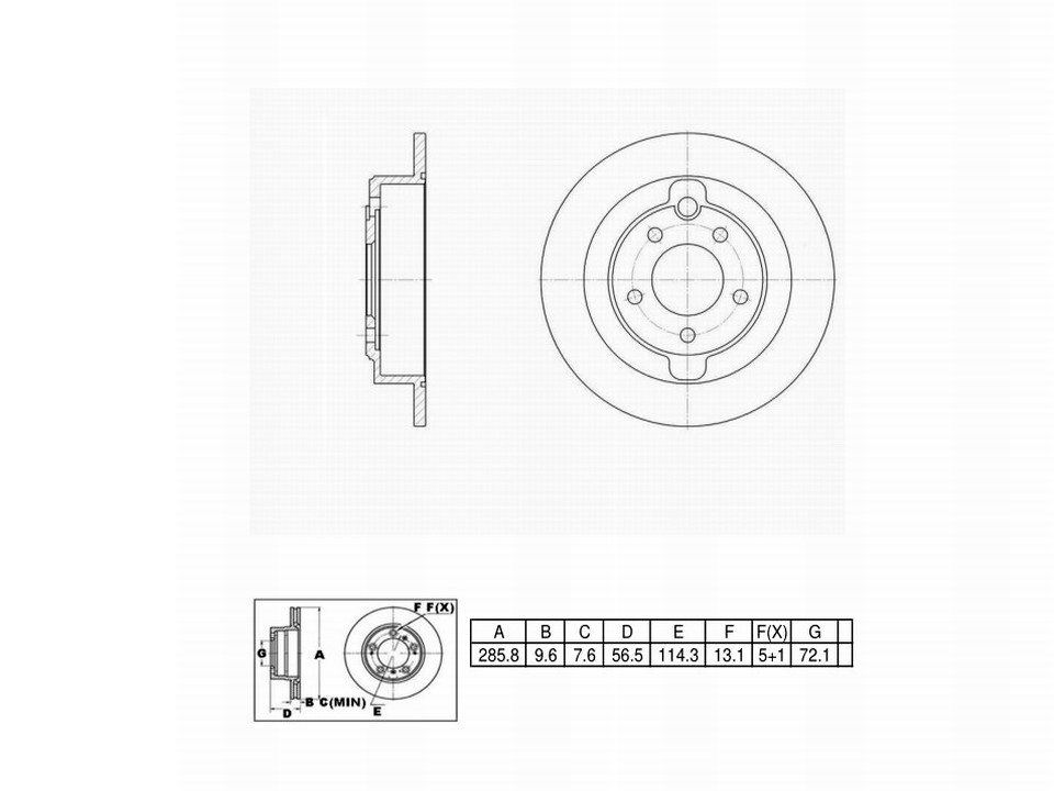 Winstop Brake Rotor, Rear WS229063, Mazda Millenia 2002-1997
