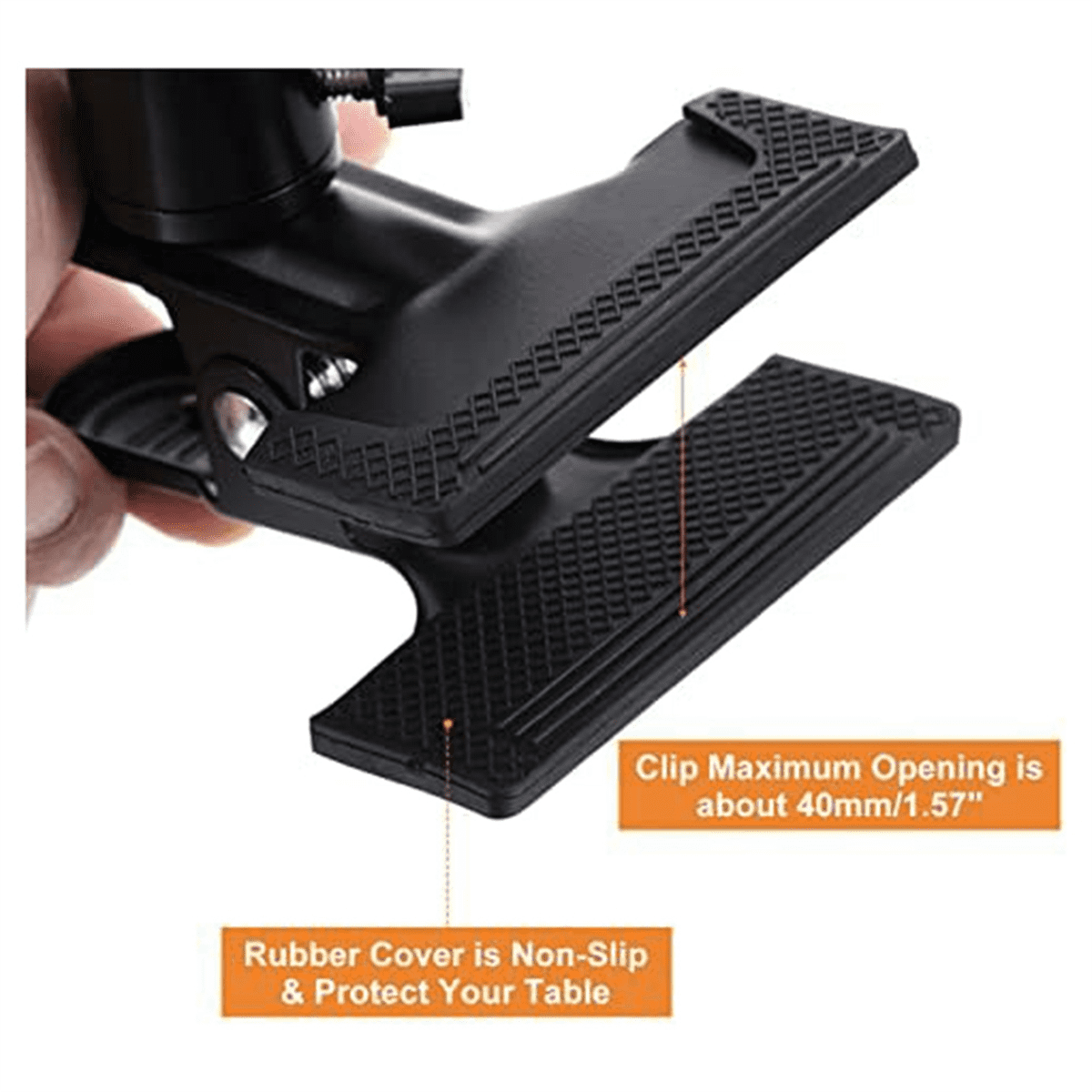 Embroidery Hoop Clip, 360° Swivel Adjustable Table Clip, Crossstitch Clip Opening Up to 4.03 cm, for Needle Sewing, 4PCS