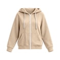 thumbnail image 4 of Tqcoqu Womens Zip Up Hoodies Long Sleeve Y2K Hooded Sweatshirt Women Fashion Zipper Fall Light Jackets with Pocket, 4 of 7