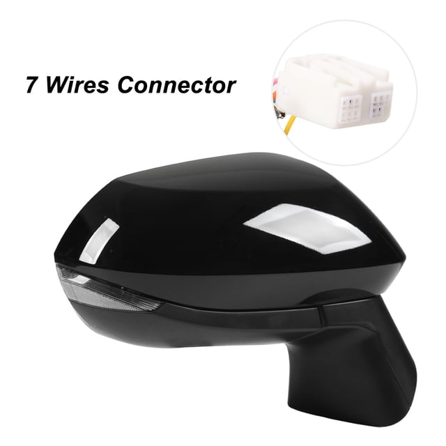 Espejo Retrovisor Eléctrico ANGGREK para Camry XV70 Negro Brillante con Calefacción y Señal de Monitoreo de Punto Ciego