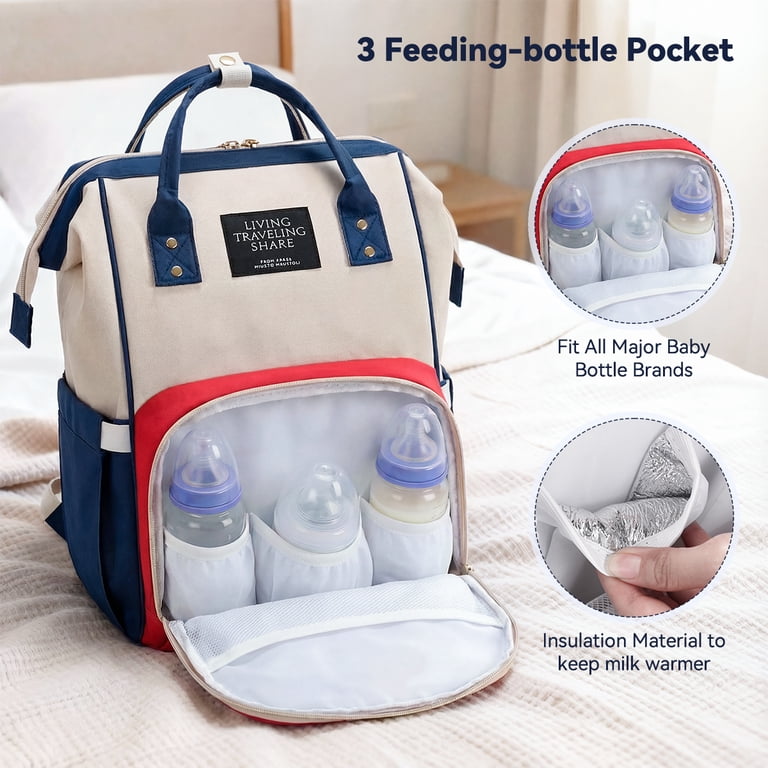 Caveen Diaper Bag Backpack Large Waterproof Multifunctional Nappy