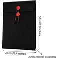 Pu Leather A4 File Folder Document Holder Filing Envelope Project File ...