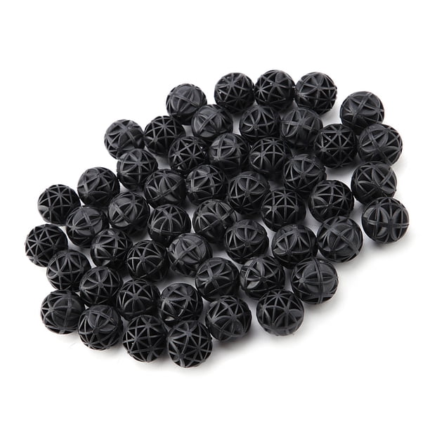 50 Bolas Biológicas con Filtro Bioporoso para Acuario, Pecera, Filtro Bioporoso, Bola BioquÍMICA CON MATERIAL DE FILTRO DE ESTÍQUE DE ACUARIO DE ALGODÓN, PARA PECERA, Estanque, Estanque,