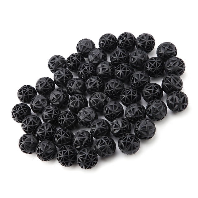 50 Bolas Biológicas con Filtro Bioporoso para Acuario, Pecera, Filtro Bioporoso, Bola BioquÍMICA CON MATERIAL DE FILTRO DE ESTÍQUE DE ACUARIO DE ALGODÓN, PARA PECERA, Estanque, Estanque,