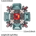 thumbnail image 6 of Baroque Rhinestone Brooch Pin for Women Men Vintage  Crystal Round Ball Victorian Art Deco Brooches Lapel Pins Elegant Dress Accessories Wedding Birthday Jewelry Corsage, 6 of 6