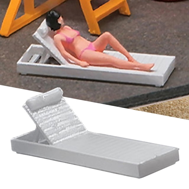 Figuras en miniatura a escala 1/64, modelo de Mini personas, ornamento, figuras realistas, personas pequeñas para escena DIY, Diorama, diseño de mesa tumbona de playa Hugo Figuras de personas