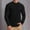 Black, variant on Dpytoraw Men Casual Fashion Trend Solid Color Round Neck Pullover Long Sleeve T Shirt