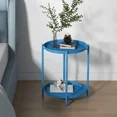 thumbnail image 2 of Blorly 2-Tier End Table, Round Accent Side Table, Light weighted and Detachable Coffee Table, Blue, 2 of 8