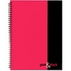 Mead 8-3/4" x 11-5/8" Wirebound Notebook, Pink and Black