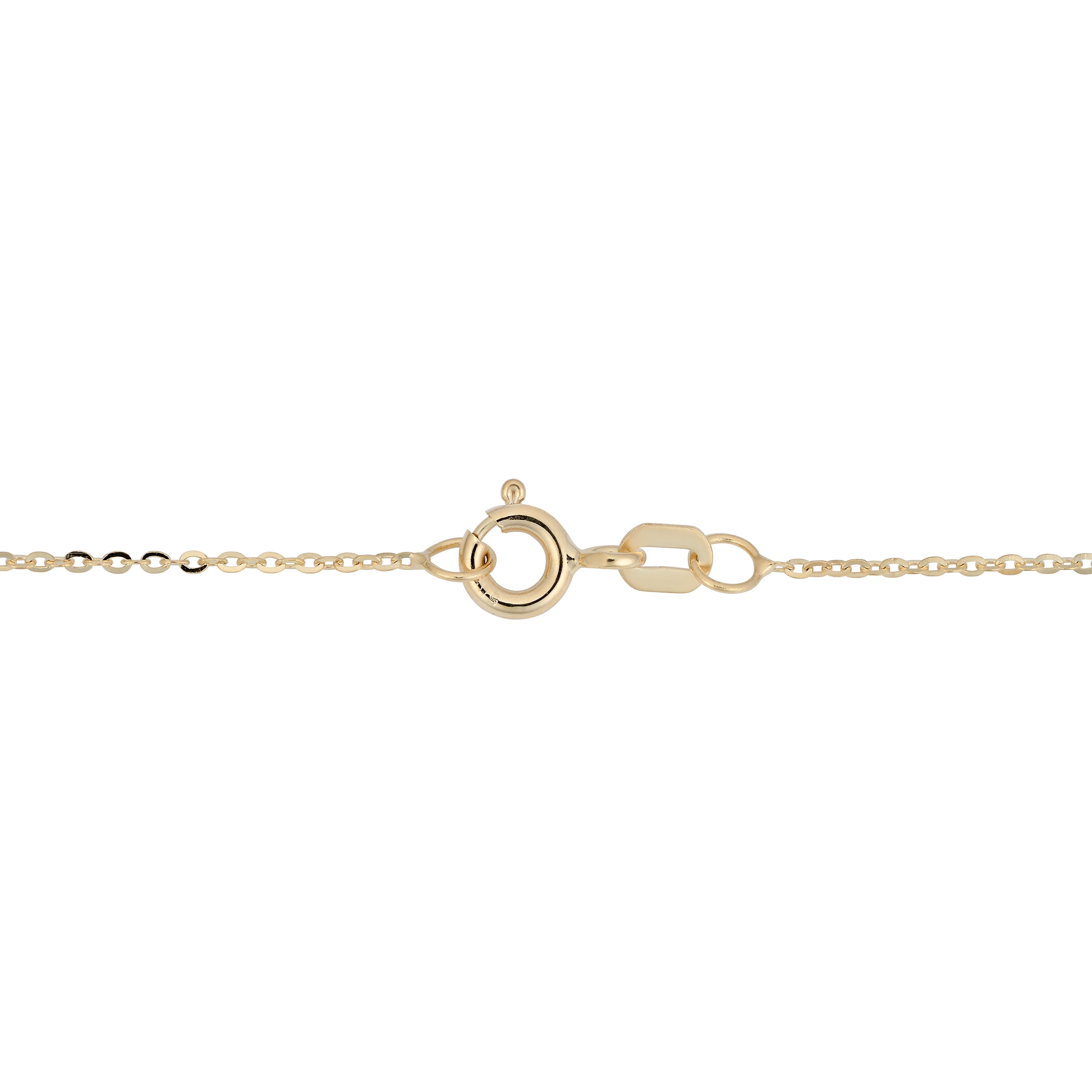 KoolJewelry 14k Yellow Gold Mother of Pearl Dragonfly Necklace (18 inch)
