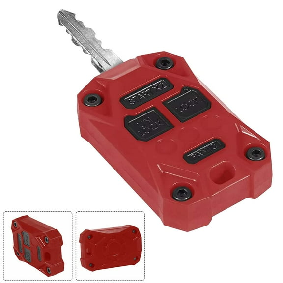 Fit For JK Accessories Car Key Fob Case Cover for Jeep Wrangler JK 2007-2018 Red