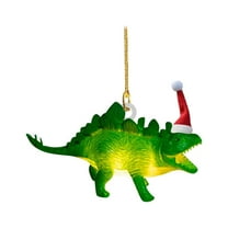 PRETXORVE Christmas Decorations, Christmas Ornaments, Acrylic Airplane Christmas Dinosaur Pendant Christmas Tree Pendant