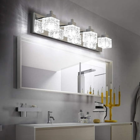 Zc5hao Bathroom Vanity Light Fixtures 26 8inches Crystal Fixture Modern Lights Over Mirror 4 For Canada Zc5hao Bathroom Vanity Light Fixtures, Vanity Lights Over Mirrors