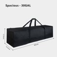 thumbnail image 2 of Bolsa de lona con diseño superior, extra grande, 46 pulgadas, impermeable, negra, 2 of 7