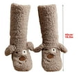 thumbnail image 4 of Cozy Thick Coral Fleece Non-Slip Slipper Socks for Women, Cute Puppy Plush Fuzzy Warm Thermal Boot Socks for Winter, Indoor Floor Comfort, Machine Washable Home Sock, 4 of 6