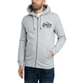thumbnail image 2 of Superdry Vintage Logo Embroidered Zip Hoodie, Grey, 2 of 5