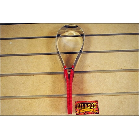 RED HILASON WESTERN HORSE TACK ANIMAL SHEDDING BLADE WITH RIBBED