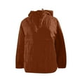thumbnail image 4 of Womens Puffer Jackets Lightweight Quilted Pullover Jacket Padded Down Jackets Brown XXL, 4 of 6