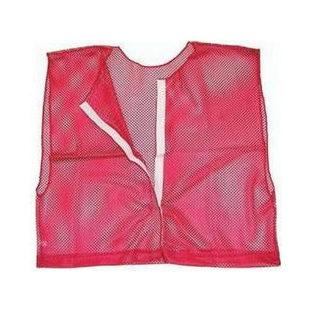 Olympia Sports PC167P Deluxe Velcro- Team-Scrimmage Vest - Red