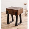 thumbnail image 4 of Plow & Hearth Richland Indoor/Outdoor Reclaimed Wood Stool/Side Table, 4 of 4