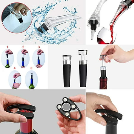 Wine Bottle Opener Red wine pourer Air Pump Pressure Foil Cutter Vacuum