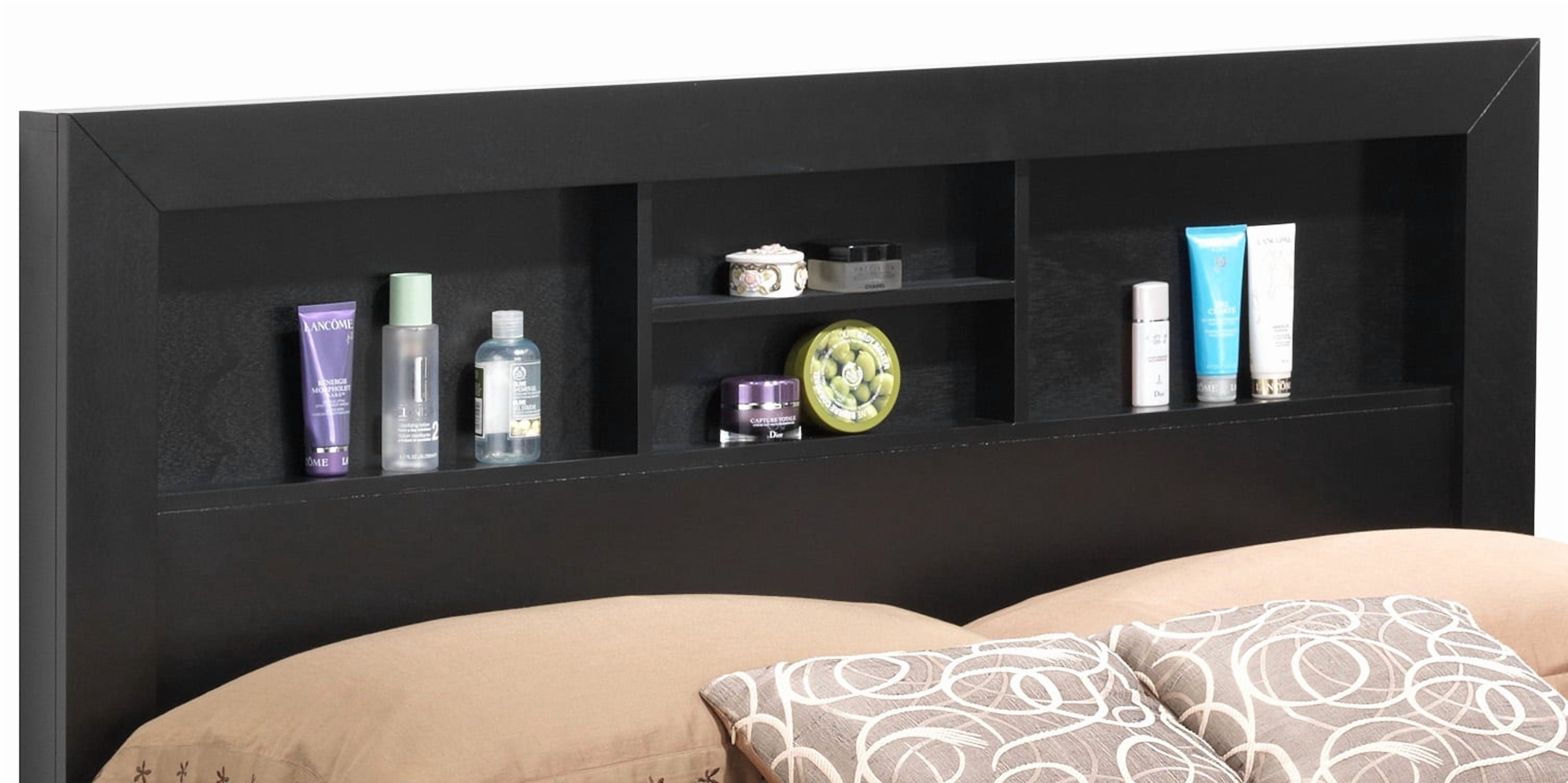 Glory Furniture Burlington Queen Panel Bed in Black