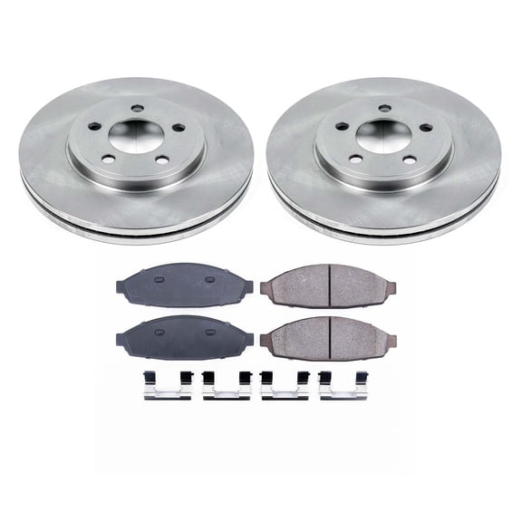 Ultimate Brakes Front Ceramic Brake Pad and Rotor Kit with Hardware WM80904