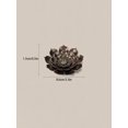 thumbnail image 3 of 1pc Lotus Shaped Incense Burner, Bronze Zinc Alloy Incense Stick Holder, For Home, 3 of 5