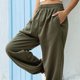 thumbnail image 2 of Pantalones deportivos de cintura elástica para mujer, pantalones deportivos casuales largos, pantalones holgados de color sólido, 2 of 5