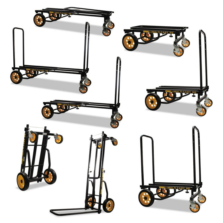 Multi-Cart 8-in-1 Cart, 500 lb Capacity, 33.25 x 17.25 x 42.5, Black Multi-Cart 8-in-1 Cart, 500 lb Capacity, 33.25 x 17.25 x 42.5, Black