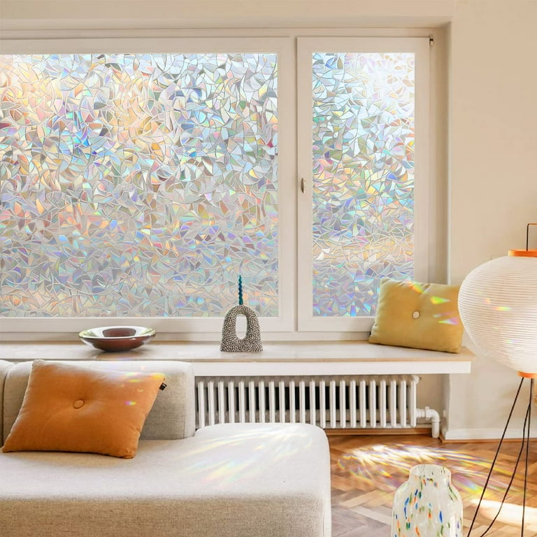 BSHAPPLUS Rainbow Window Film 17.7