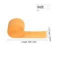 thumbnail image 2 of Uxcell Crepe Paper Streamer Decoration 82ft Long 1.77 Inch Wide, Light Orange 5 Pack, 2 of 5