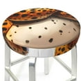 thumbnail image 3 of KLL Cartoon Cheetah With Attitude Round Bar Chair Cushion Cover 14 inch ,Bar Stool Protector with Elastic, Soft Washable, 3 of 6