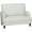 Cream White, variant on HOMCOM Modern Accent Chair, Upholstered Armchair with Turned Legs, Brown