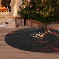 thumbnail image 6 of Sikiie Artistic Flower Butterfly Skull 30-48 inches {designName} Print Christmas Tree Skirt Snowman Xmas Tree Skirt with Edge Christmas Decorations for Holiday Party48", 6 of 7