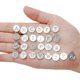 thumbnail image 5 of 10 Uds. 6 colores de aleación de Metal alfabeto AZ letras dijes para pendientes colgantes accesorios de joyería Diy 15*12mm S205, 5 of 5