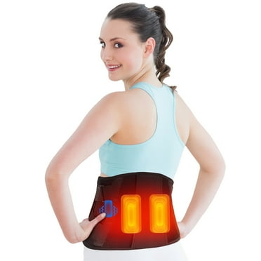 WFUN Cordless Heating Pad with Massager, Heated Waist Massage Belt for Women Back Relief