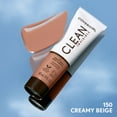 thumbnail image 4 of COVERGIRL Clean Invisible Liquid Foundation, 150 Creamy Beige, 1.0 fl oz, 4 of 15