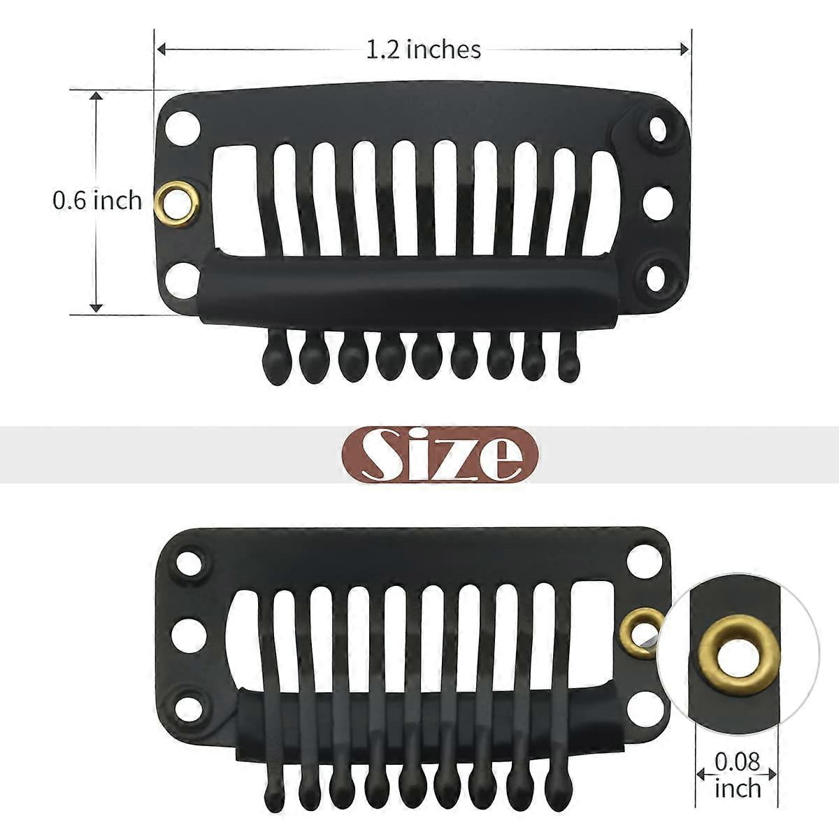 Wig Clips, 9 Teeth Small Snap Comb Wig Clips, Clips For Wig, Hair Extension Clips, Wig Accessories Clips, 30 Pack