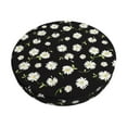 thumbnail image 2 of Xecao's Daisies Flowers Print Stool Covers offer stylish, washable protection for PU round bar stools, perfect for home or commercial use., 2 of 7