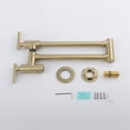 thumbnail image 4 of Cfowner Pot Filler Folding Faucet for Bar, Wall Mount Kitchen Faucet with Double Joint Swing Arm, Gold, 4 of 7