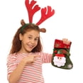 thumbnail image 4 of Gnoradne 3D Christmas Santa Snowman Reindeer Pattern Design Stockings,Vintage Xmas Socks Small Candy Gift Bags,Mini Christmas Stocking Hanging Ornaments for Xmas Tree Home Holiday Party Decor, 4 of 4