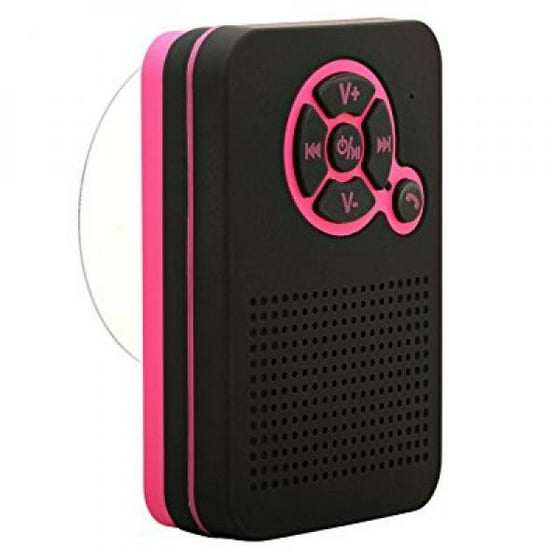 Aduro Aquasound Wsp40 Waterproof Shower Bluetooth Portable Speaker Aduro Aquasound Wsp40 Waterproof Shower Bluetooth Portable Speaker With Stand And Suction Cup Black Pink Com