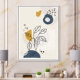 thumbnail image 2 of Designart 'Ancient Boho Art Minimalistic Flowers II' Modern Framed Canvas Wall Art Print, 2 of 5